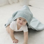 Organic Baby Hooded Towel - Willow